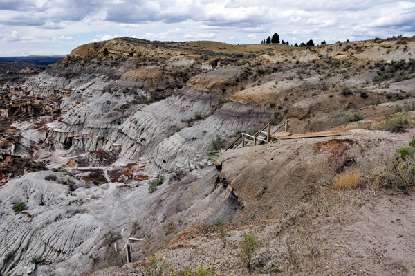stairs down into the valley